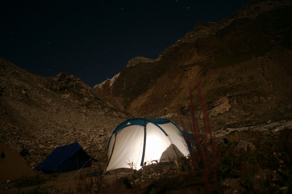 Khatling glacier Auden's col trek camp credit sumanta ray